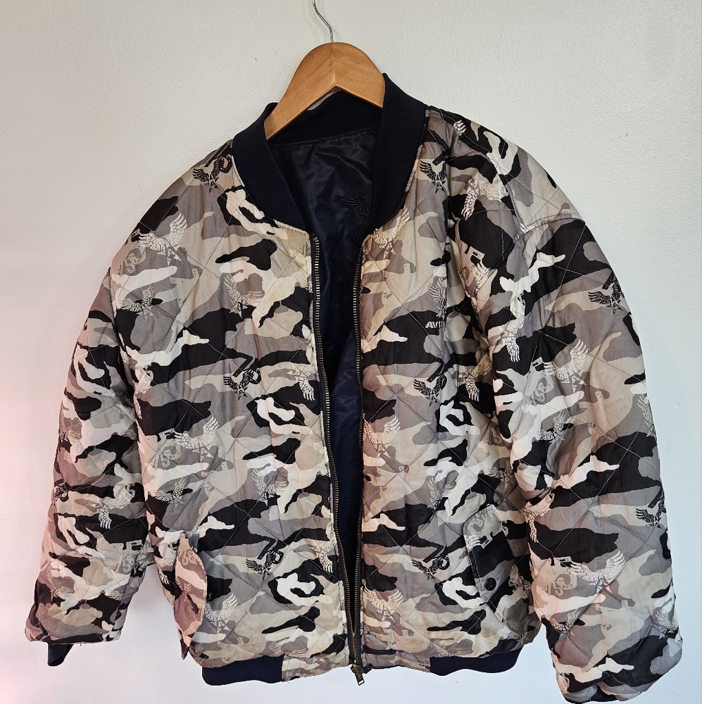 Avirex Flyers Airforce Jacket VTG Men’s Large Army Reversible